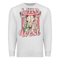 Oatmeal Heather wild west Premium Sweatshirt - MaliasSmallBusiness
