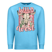 Ocean Blue wild west Premium Sweatshirt - MaliasSmallBusiness