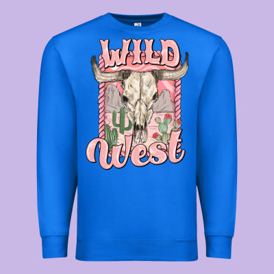 Wild West Premium Sweatshirt Designed By Maliassmallbusiness