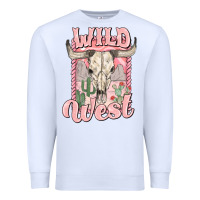 White wild west Premium Sweatshirt - MaliasSmallBusiness