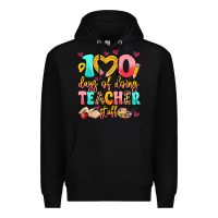 Black 100 days of doing teacher stuff Premium Hoodie - Artiststas