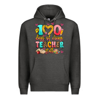Charcoal Heather 100 days of doing teacher stuff Premium Hoodie - Artiststas