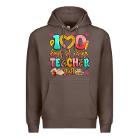 Coffee 100 days of doing teacher stuff Premium Hoodie - Artiststas