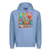 Colony Blue 100 days of doing teacher stuff Premium Hoodie - Artiststas
