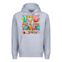 Heather Grey 100 days of doing teacher stuff Premium Hoodie - Artiststas