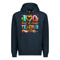 Navy 100 days of doing teacher stuff Premium Hoodie - Artiststas