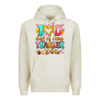Oatmeal Heather 100 days of doing teacher stuff Premium Hoodie - Artiststas