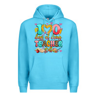 Ocean Blue 100 days of doing teacher stuff Premium Hoodie - Artiststas