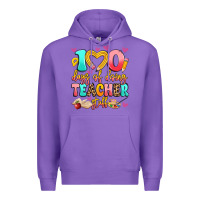 Purple 100 days of doing teacher stuff Premium Hoodie - Artiststas