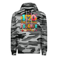 Slate Camo 100 days of doing teacher stuff Premium Hoodie - Artiststas