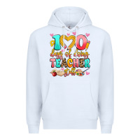 White 100 days of doing teacher stuff Premium Hoodie - Artiststas
