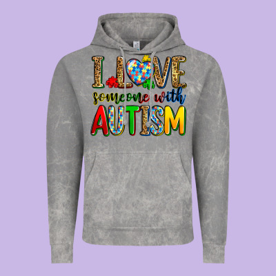 I Love Someone With Autism Vintage Hoodie Designed By Zillion Design Studio