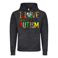 Vintage Black i love someone with autism Vintage Hoodie - Zillion Design Studio