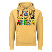 Vintage Mustard i love someone with autism Vintage Hoodie - Zillion Design Studio