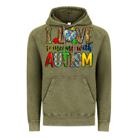 Vintage Olive i love someone with autism Vintage Hoodie - Zillion Design Studio