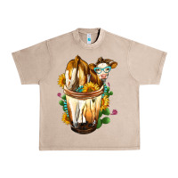 Simmental Cow Bobba Cup Urban Heavy Tee | Teevron