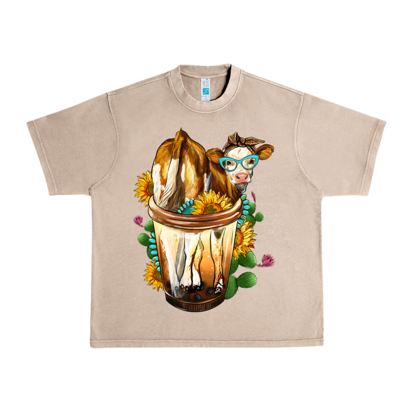 Simmental Cow Bobba Cup Urban Heavy Tee by FaDigitalArtStudio | Teevron
