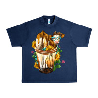 Navy simmental cow bobba cup Urban Heavy Tee - FaDigitalArtStudio