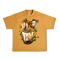 Peanut Butter simmental cow bobba cup Urban Heavy Tee - FaDigitalArtStudio