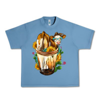 Pebble Blue simmental cow bobba cup Urban Heavy Tee - FaDigitalArtStudio