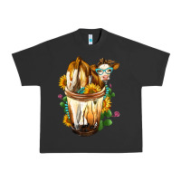 Pigment Black simmental cow bobba cup Urban Heavy Tee - FaDigitalArtStudio
