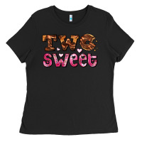 Black two sweet donut Ladies Tee - AdoDesignShop