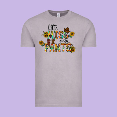 Little Mıss Sassy Pants Vintage Tee Designed By Cowhidedigitalart