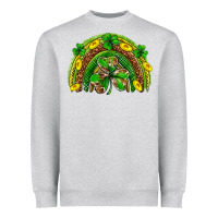 Heather Grey St. Patrick's Day rainbow Heavyweight Sweatshirt - Neo Western