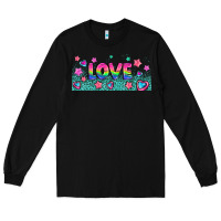 Black lgbt love with hearts and stars Long Sleeve Tee - AdoDesignShop