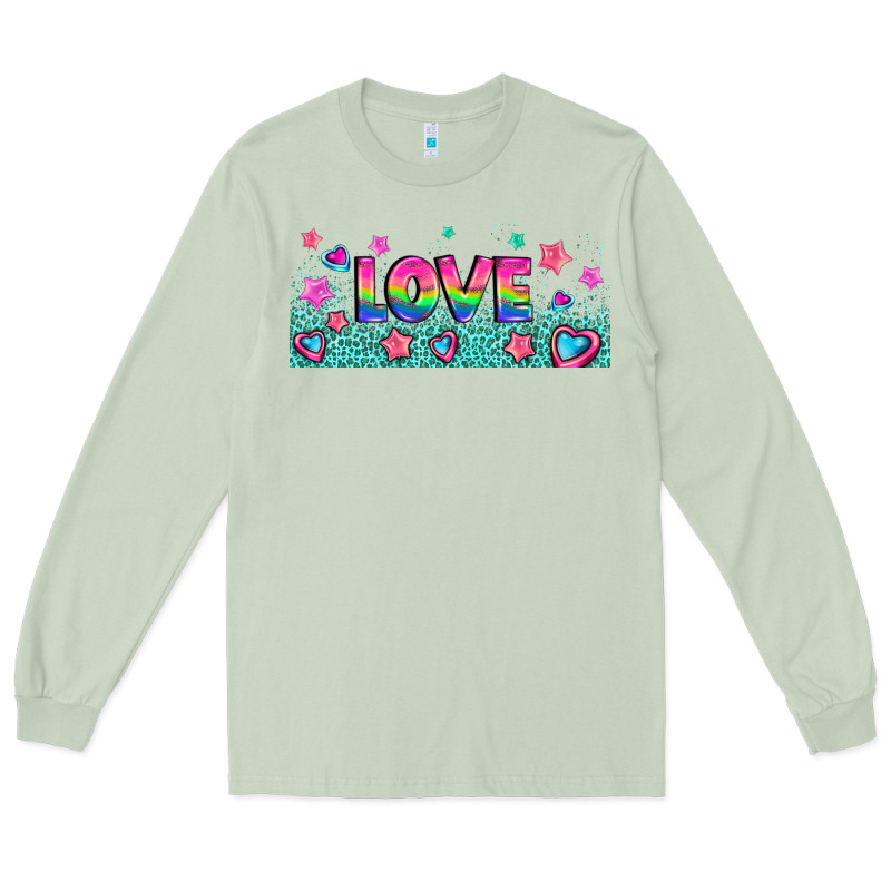 Lgbt Love With Hearts And Stars Long Sleeve Tee by AdoDesignShop | Teevron