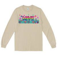 Mushroom lgbt love with hearts and stars Long Sleeve Tee - AdoDesignShop