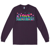 Plum lgbt love with hearts and stars Long Sleeve Tee - AdoDesignShop