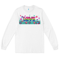 White lgbt love with hearts and stars Long Sleeve Tee - AdoDesignShop