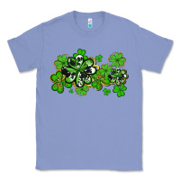 Colony Blue cowhide and leopard shamrocks Classic Tee - AdoDesignShop
