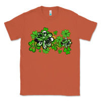 Copper cowhide and leopard shamrocks Classic Tee - AdoDesignShop