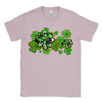 Lilac cowhide and leopard shamrocks Classic Tee - AdoDesignShop