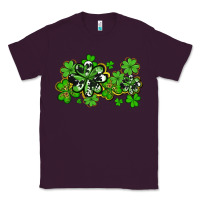 Plum cowhide and leopard shamrocks Classic Tee - AdoDesignShop