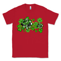 Red cowhide and leopard shamrocks Classic Tee - AdoDesignShop