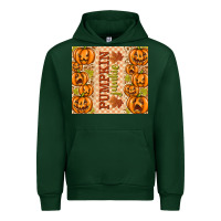 Forest Green Fall Pumpkin Junkie Urban Hoodie - texasbilliewilder