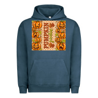 Pigment Midnight Navy Fall Pumpkin Junkie Urban Hoodie - texasbilliewilder