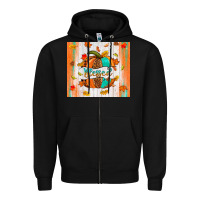 Black blessed pumpkin Zipper Hoodie - NancyCooperArtShop
