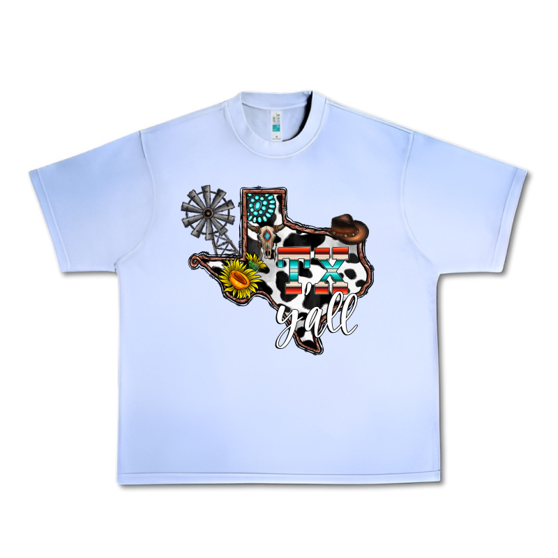 Tx Yall Western Urban Heavy Tee by CowhideDigitalArt | Teevron