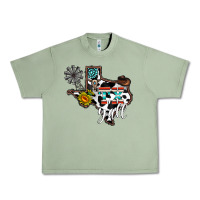 Oil Green tx yall western Urban Heavy Tee - CowhideDigitalArt