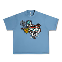 Pebble Blue tx yall western Urban Heavy Tee - CowhideDigitalArt