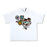 White tx yall western Urban Heavy Tee - CowhideDigitalArt