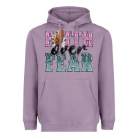 Lavender faith over fear Heavyweight Hoodie - NancyCooperArtShop