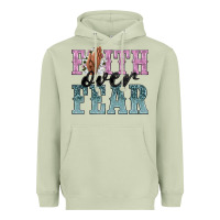 Matcha faith over fear Heavyweight Hoodie - NancyCooperArtShop