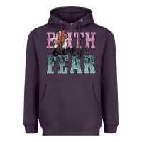 Plum faith over fear Heavyweight Hoodie - NancyCooperArtShop