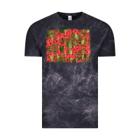 Cloud Black watermelon leopard pattern background Vintage Tee - HRA Design Shop