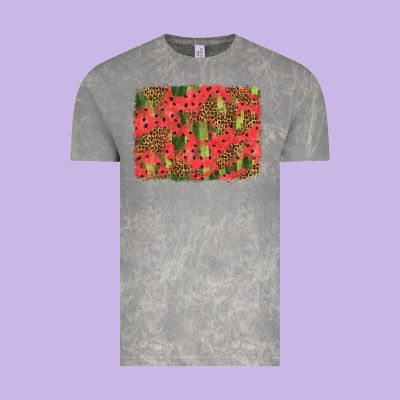 Watermelon Leopard Pattern Background Vintage Tee Designed By Hra Design Shop